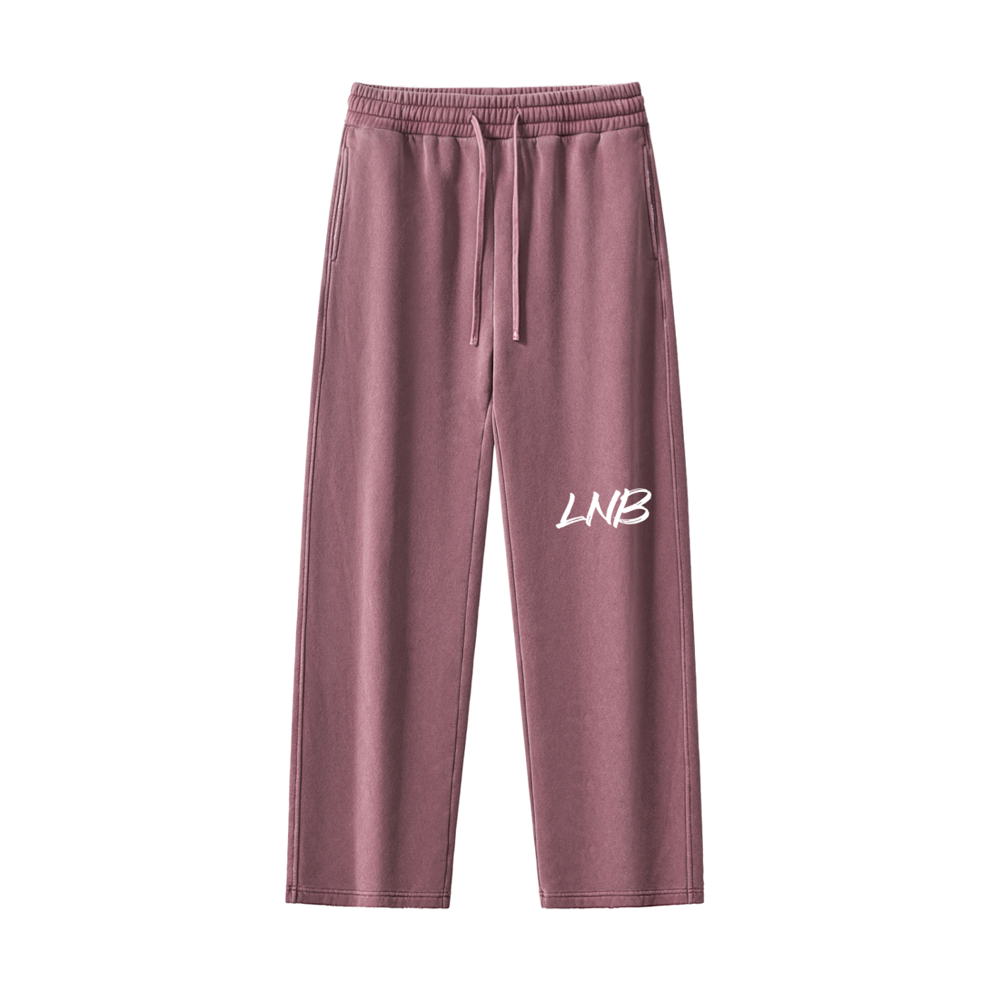 Frayed Enzyme Washed Fleece Sweatpants