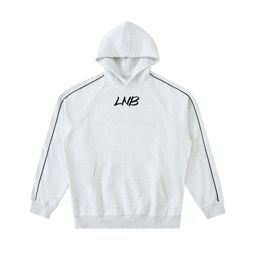 Contrast Piping Raglan Hoodie